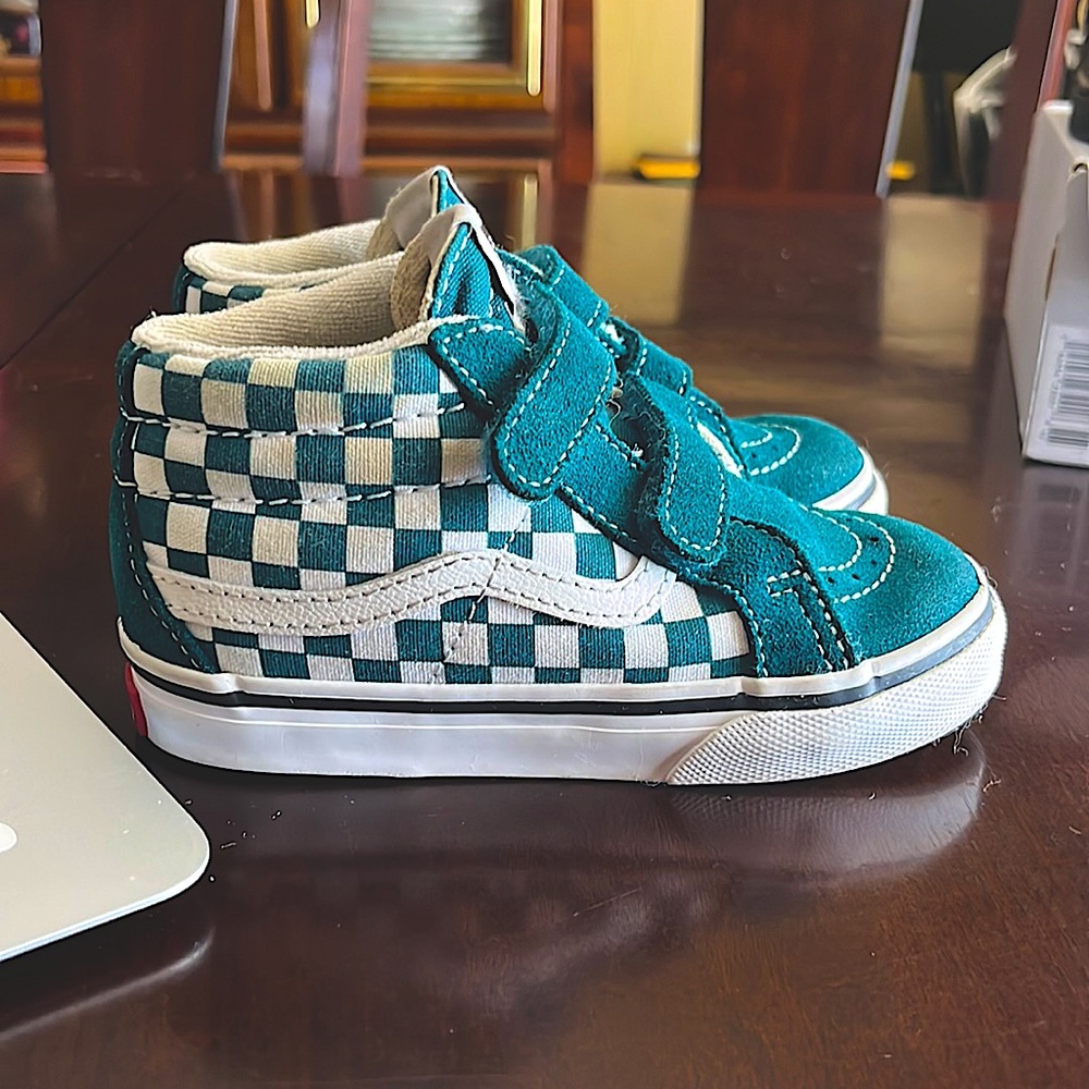 Vans Toddler Old Skool V Checkerboard Shoes